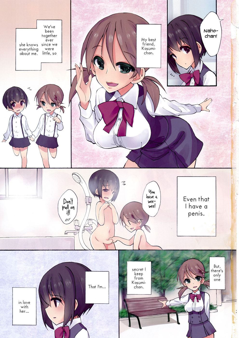 Hentai Manga Comic-Sex Practice with my Futanari Best Friend-Read-2